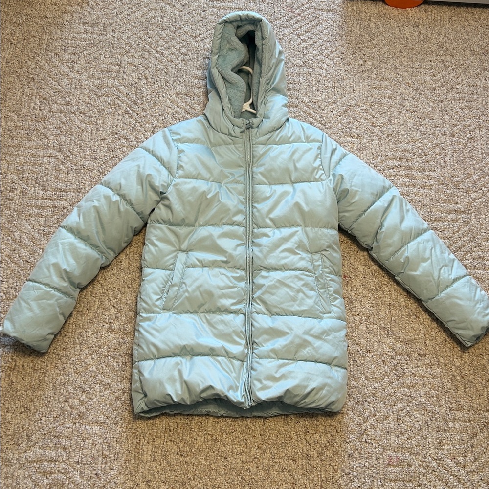 Girls Quilted Midi Puffer Jacket  XL 14